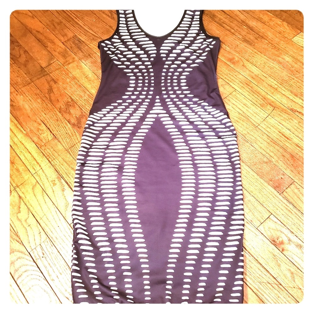 Graphic bodycon dress